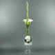 Gobelet M - Arum, Hortensia blanc, Bambou vert