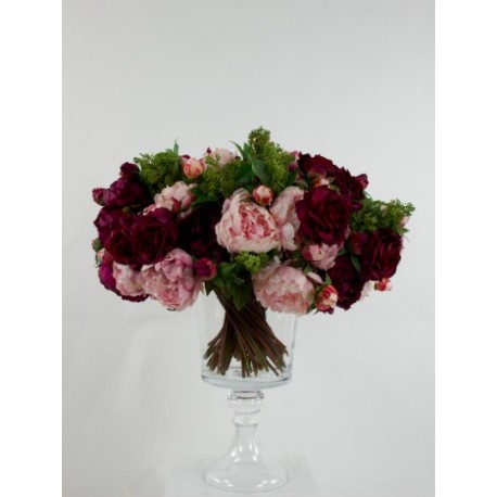 Gobelet S - Bouquet Pivoines, Roses, Skimmia - Rose