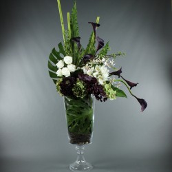 Gobelet XL - Hortensia. Orchidée. Rose. Feuilles exotiques