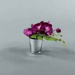 Pot silver - Orchid Fushia 33cm