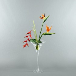 Martini M - Bird of paradise, Pendula red 96cm