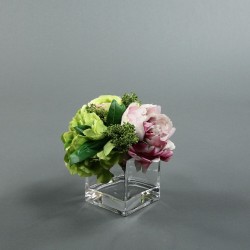 Cube M Clear - Pivoine, Renoncule, Hortensia, tons clairs