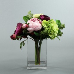 Jardinière haute - Peony, Hydrangea, Ranunculus 47cm