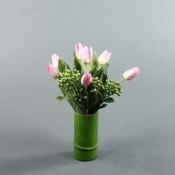 Bambou M - Tulipe rose