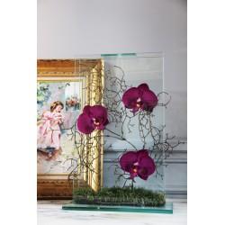 Para Glass - Orchid fushia 43cm