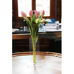 Compo fin S - Tulipes rose (x3)
