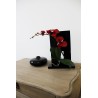 Compo Cristal MM Black - Orchidée rouge