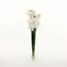 Orchidée Cymbidium dans résine 96cm - Blanc