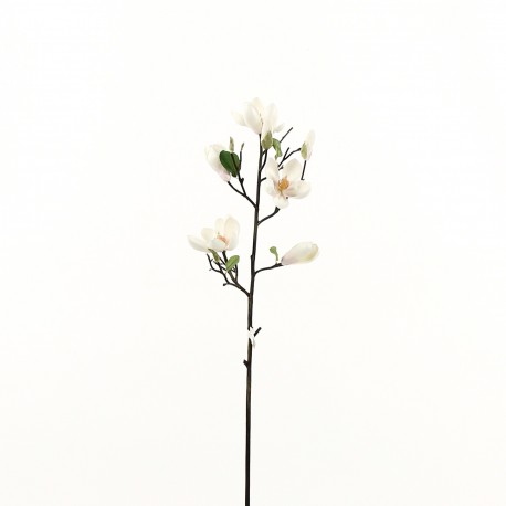 Magnolia branche avec feuilles 81cm - Champagne