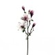 Magnolia branche avec feuilles 109cm - Fushia