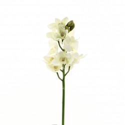 Orchidée Cymbidium ouverte 58cm - Blanc