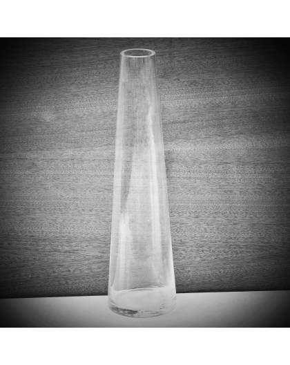Old - Clear Conical Round vase Down GM