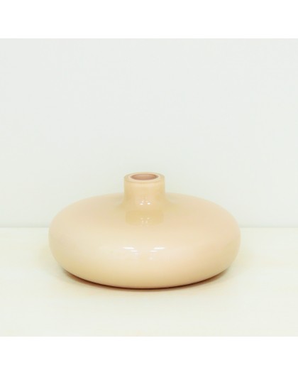Vase Beige verre - Anna - H8 D18