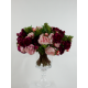 Goblet S - Bouquet Peony, Roses, Skimmia - Rose 72cm