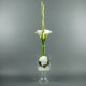 Gobelet M - Arum. Hortensia blanc. Bambou vert