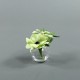 Cube M Silver - Ranunculus fushia, Skimmia 24cm