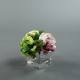 Cube M Clear - Peony, Rananculus, Hydrangea, light color 22cm