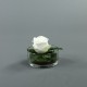 Cylindric clear - Rose white 15cm