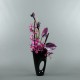 Laquered wood Orchid spider & Anthurium 98cm