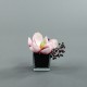 Cube M black - Magnolia pink 17cm