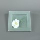 Trivet glas - Orchid white, Bambou graphic 30x30cm