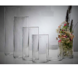 Clear Cylindrical vase S - H 15 cm - diamètre 15 cm (Aquarium)