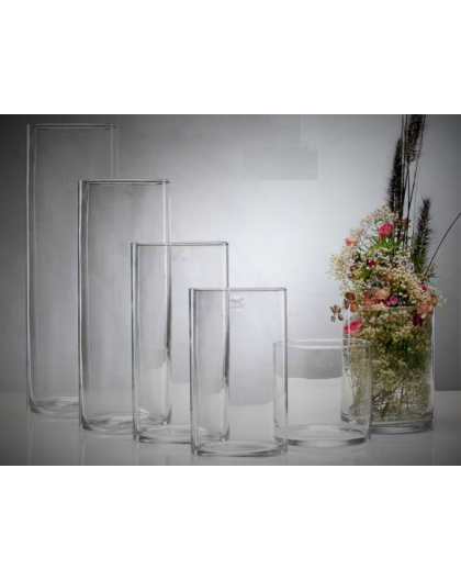 Clear Cylindrical vase M - H 30 cm - diamètre 15 cm (Aquarium)