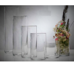 Clear Cylindrical vase L - H 50 cm - diamètre 15 cm (Aquarium)