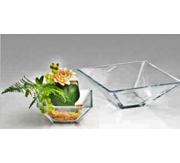 Clear Square évasée - Automatic - H 7 cm - diamètre 19.0 x 19.0 cm