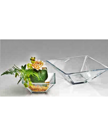 Clear Square évasée - Automatic - H 7 cm - diamètre 19.0 x 19.0 cm