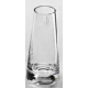 Clear Conical Round vase Down S - cold cut - H 12.5 cm - diamètre 3.5 cm
