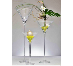 Martini glass M - Hot cut - H 50 cm - diamètre 25 cm