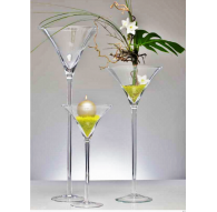 Martini glass XL - Hot cut - H 90 cm - diamètre 35 cm