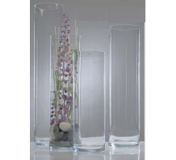 Clear Cylindrical vase XL (cold cut) - H 75 cm - diamètre 25 cm