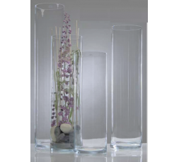 Clear Cylindrical vase XXL (cold cut) - H 90 cm - diamètre 25 cm