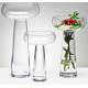 Clear wide open vase L - hot cut - coupe de roses