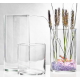 Clear Cylindrical vase L - H 30 cm - diamètre 19cm