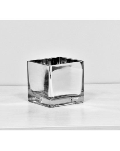 Silver Cube L - 12 X 12 X 12