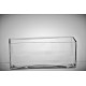 Clear Rectangular vase M- H 12cm x 30cm x 12cm