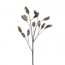Branche avec cosses (Quadruple) 123cm - Marron foncé